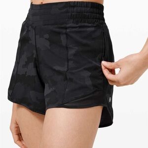 lululemon athletica Black Camo Athletic Shorts